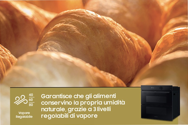 Forno a Vapore Samsung Dual Cook Flex™ Steam Serie 5 76 Beige