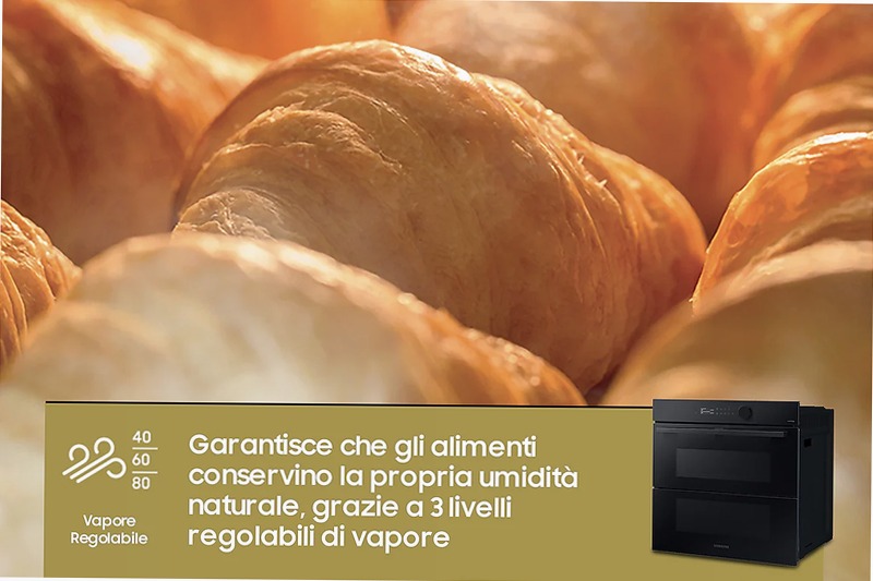 Forno a Vapore Samsung Dual Cook Flex™ Steam Serie 5 76L