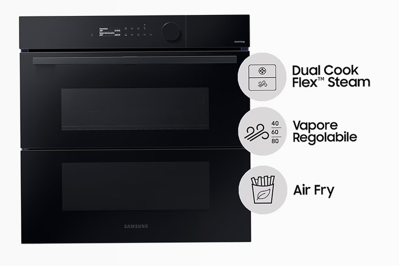 Forno a Vapore Samsung Dual Cook Flex™ Steam Serie 5 76L