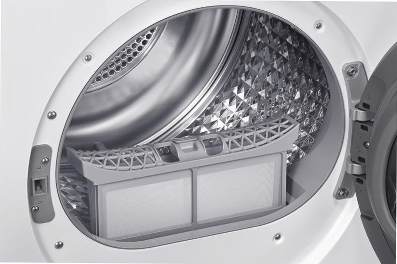 Asciugatrice Samsung Crystal EcoDry™ 8 Kg 8kg C Bianco
