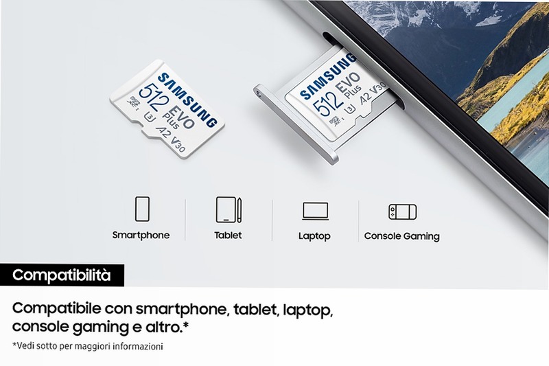 EVO Plus microSD 512GB - Velocità e Spazio Infinito