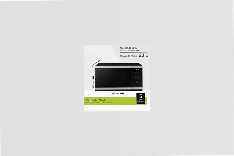 Microonde Samsung MS23DG4504ATE1 - Cottura Essenziale Nero 23
