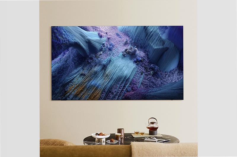 2025 QN990F 98 pollici 8K Neo QLED Mini LED Samsung Vision AI TV Nero