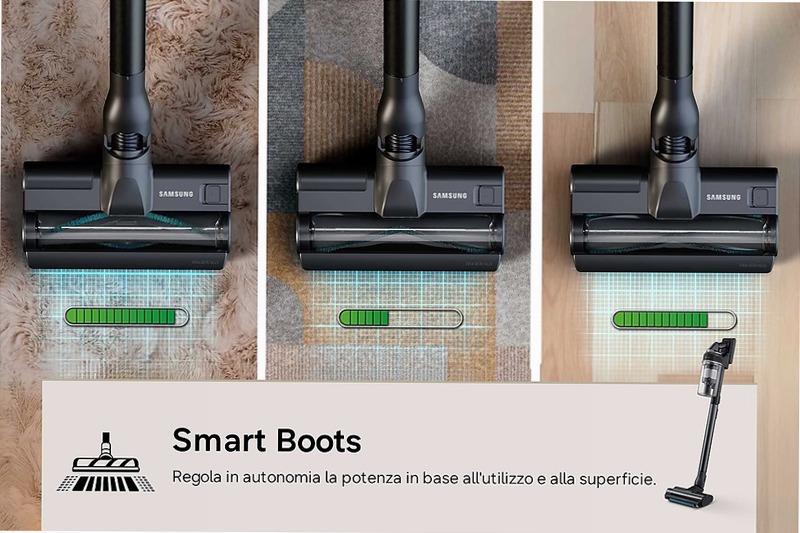 Aspirapolvere senza filo Samsung Jet 95S Pet Extra 280W 120min 2.70kg con spazzola Jet Dual+ Satin Black | Samsung Italia