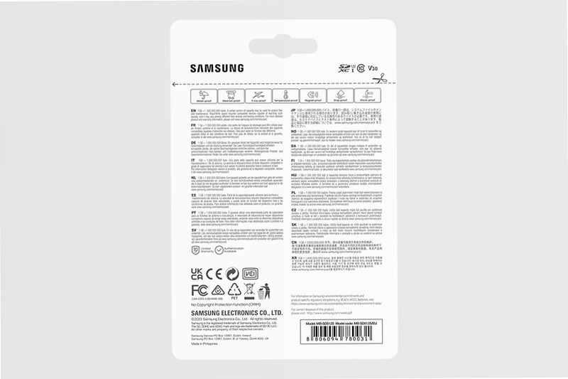 Samsung PRO Plus SD Card 512GB - Scheda di Memoria Professionale