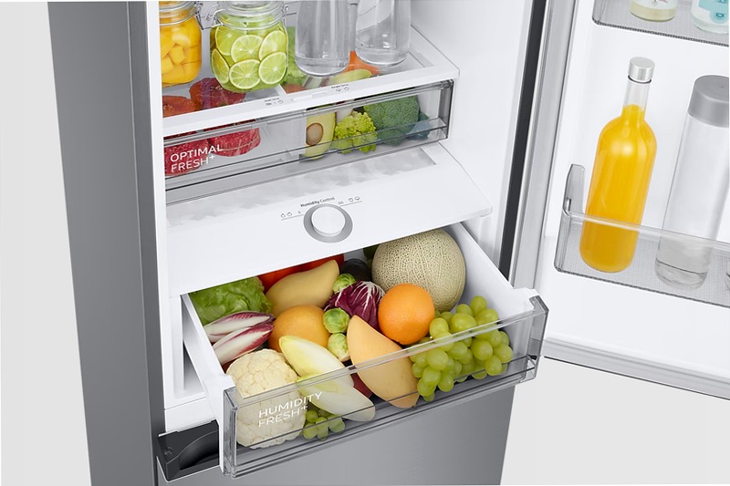 Frigorifero Combinato Samsung EcoFlex AI 2m 390L RB38C774DSA Argento D