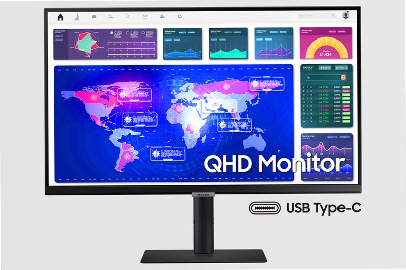 Monitor HRM ViewFinity Serie S6 - S60UA da 27" QHD Flat <br>