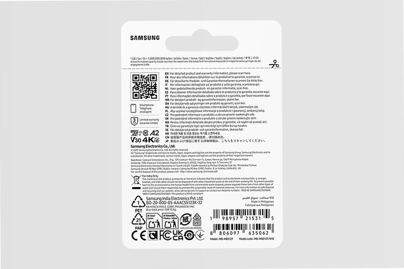 T7 microSD Card 512GB - Affidabile e Protezionata