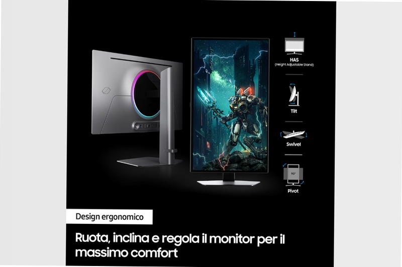 Monitor Gaming Odyssey OLED G6 da 27" Argento