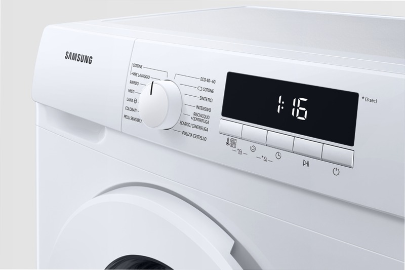 Lavatrice Slim Serie 3000 WW80T304MWW - Samsung Italia 8kg Bianco