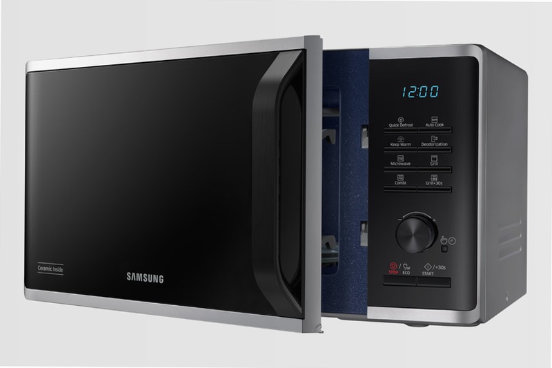 Microonde Samsung Grill Cottura Croccante 23L MG23K3515CS/E1 Argento 23