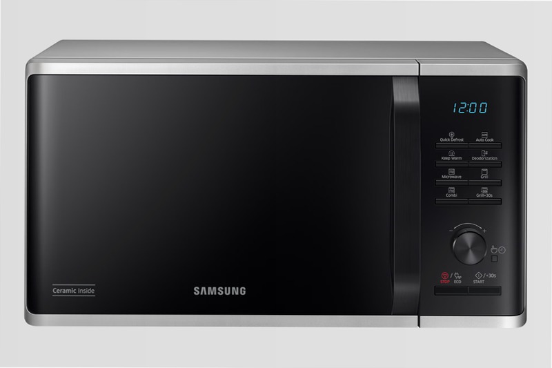 Microonde Samsung Grill Cottura Croccante 23L MG23K3515CS/E1 Argento 23
