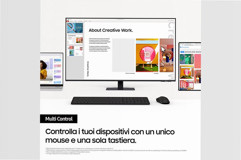 Smart Monitor M7 - M70D da 43'' UHD Flat Nero VA