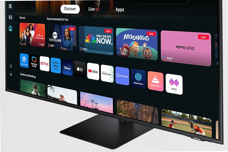 Smart Monitor M7 - M70D da 43'' UHD Flat Nero VA
