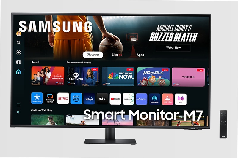 Smart Monitor M7 - M70D da 43'' UHD Flat Nero VA