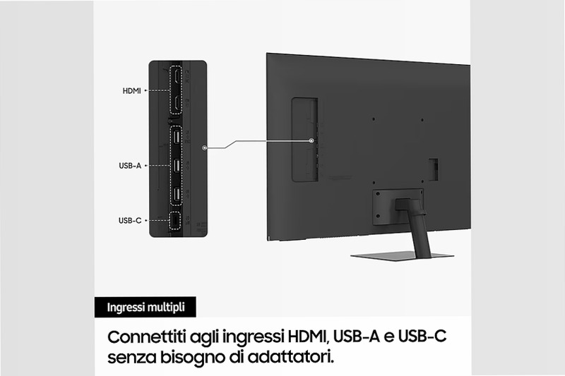 Smart Monitor M7 - M70D da 43'' UHD Flat Nero VA