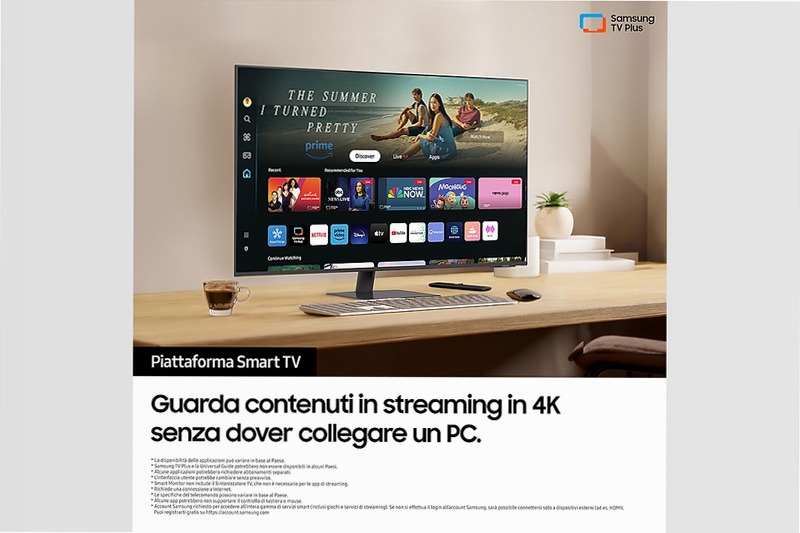 Smart Monitor M7 - M70D da 43'' UHD Flat Nero VA