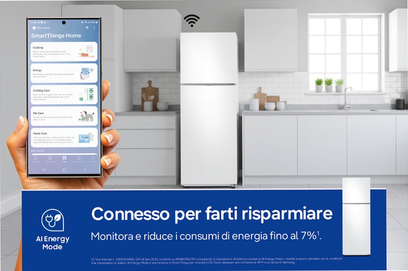 Frigorifero Doppia Porta Samsung EcoFlex AI 305L E 297lt