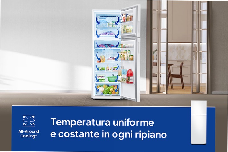 Frigorifero Doppia Porta Samsung EcoFlex AI 305L E 297lt