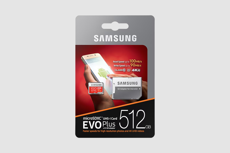 EVO Plus microSD 512GB - Velocità e Spazio per i tuoi Ricordi