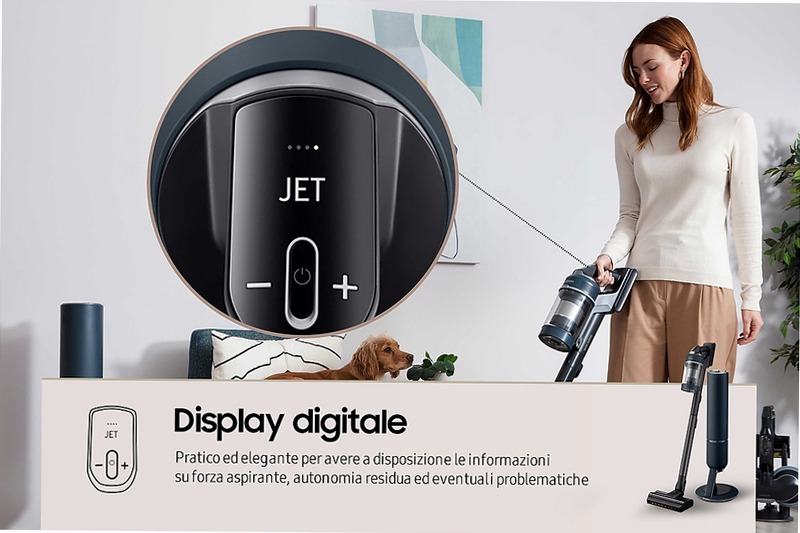 Aspirapolvere senza filo Samsung Bespoke Jet™ Plus pro extra 210W VS20B95973B