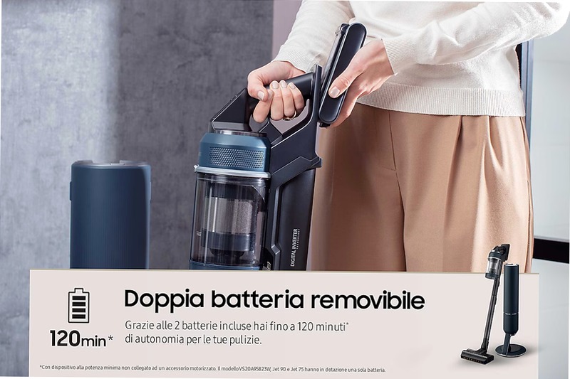 Aspirapolvere senza filo Samsung Bespoke Jet™ Plus pro extra 210W VS20B95973B