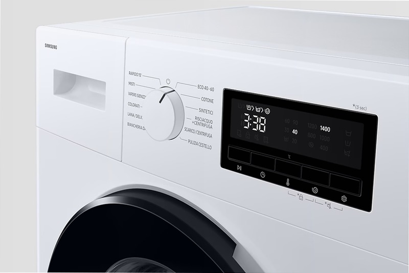 Lavatrice Samsung Serie 3000 Slim 8Kg Bianco