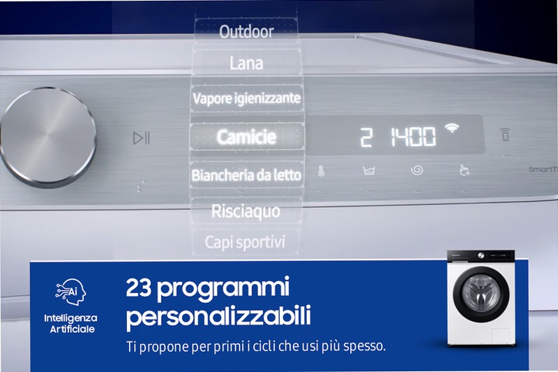 Lavatrice AI Control 11Kg WW11BB504DAE Bianco