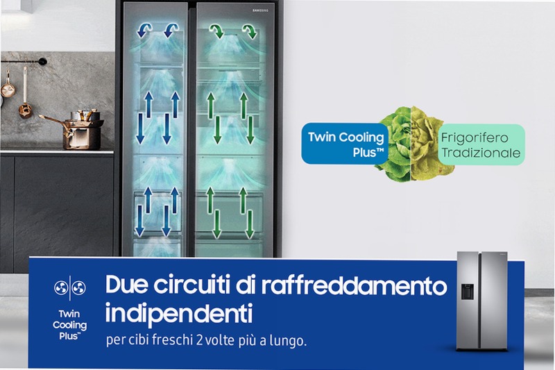 Frigorifero Side by Side Serie 8000 RS68A884CSL C