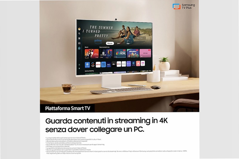 Smart Monitor M8 - M80D da 32'' UHD Bianco VA