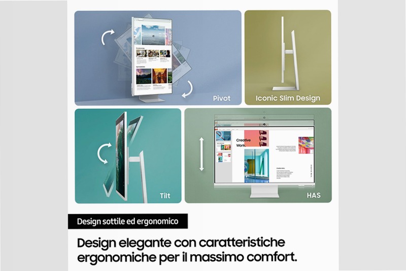 Smart Monitor M8 - UHD 32'' Bianco VA