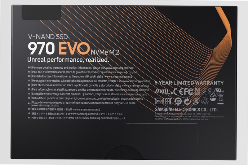 970 EVO NVMe M.2 SSD 1 TB 3500MB/s 3500MB/s
