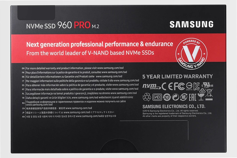SSD 960 PRO M.2 NVMe 1TB - Prestazioni Elevate e Affidabilità PCIe 3.0