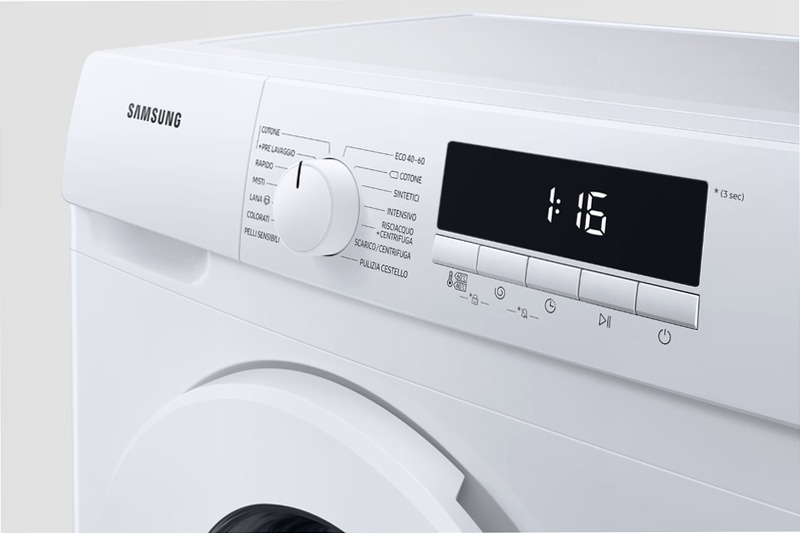 Lavatrice Slim WW70T302MWW - Samsung Italia 7kg Bianco