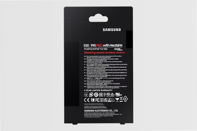 990 PRO NVMe con dissipatore di calore SSD interno 2TB