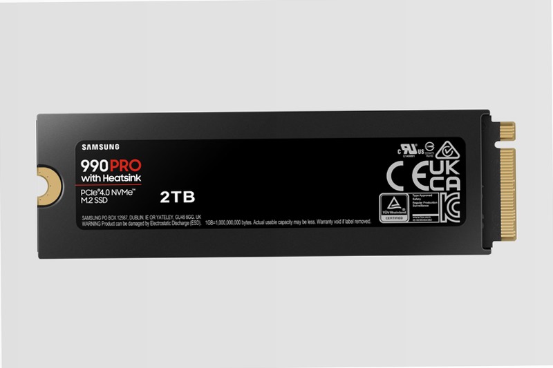 990 PRO NVMe con dissipatore di calore SSD interno 2TB 7450MB/s 7450MB/s