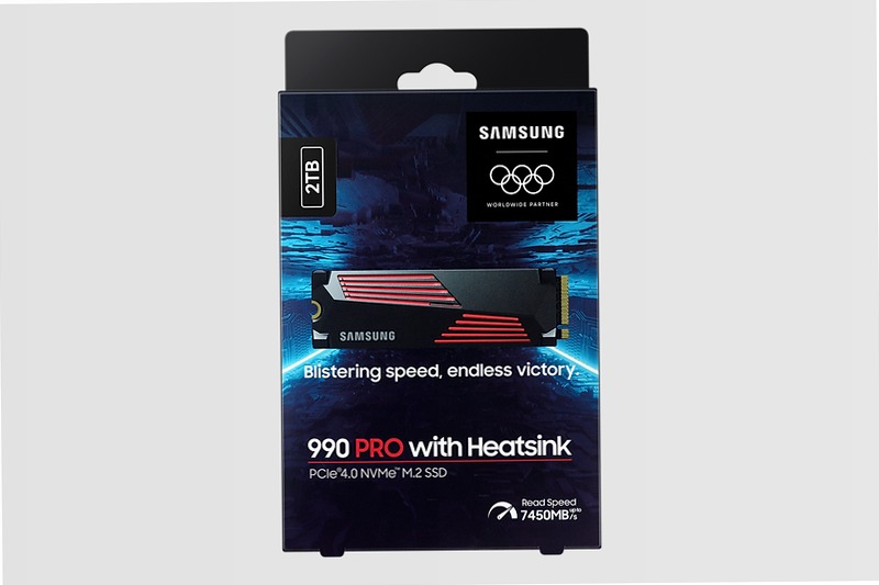 990 PRO NVMe con dissipatore di calore SSD interno 2TB