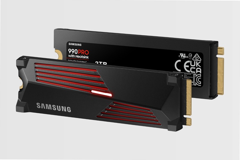 990 PRO NVMe con dissipatore di calore SSD interno 2TB 7450MB/s 7450MB/s