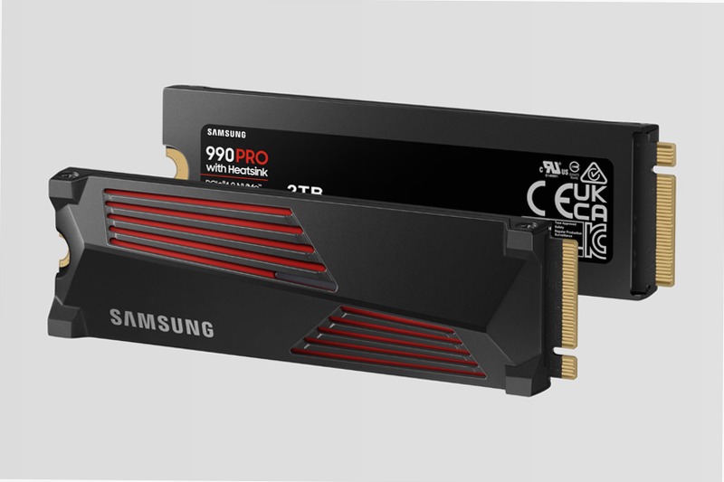 990 PRO NVMe con dissipatore di calore SSD interno 2TB 7450MB/s 7450MB/s