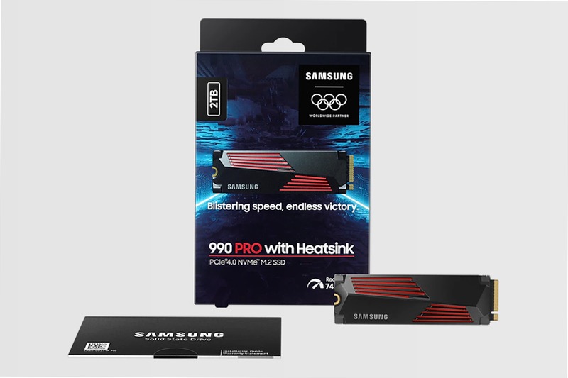 990 PRO NVMe con dissipatore di calore SSD interno 2TB