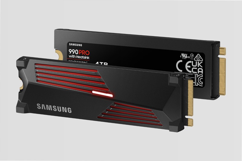990 PRO NVMe con dissipatore di calore SSD interno 4TB 7450MB/s 7450MB/s