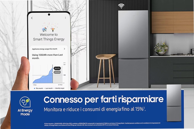 Frigorifero Combinato Samsung FIRST 75 AI Ghiaccio
