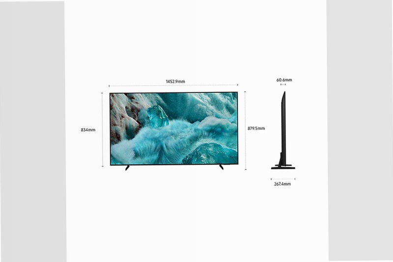 2025 Q7F4 65 pollici 4K QLED Samsung Vision AI TV Nero