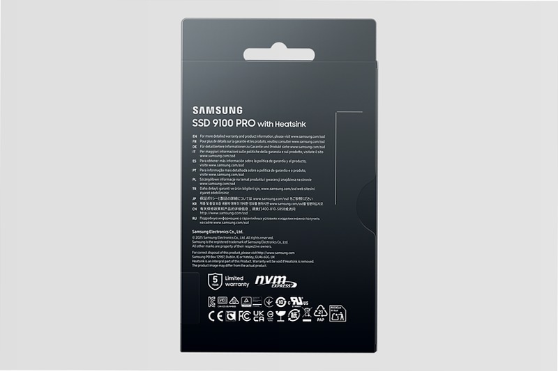 9100 PRO NVMe con dissipatore di calore SSD interno 1TB PCIe 5.0