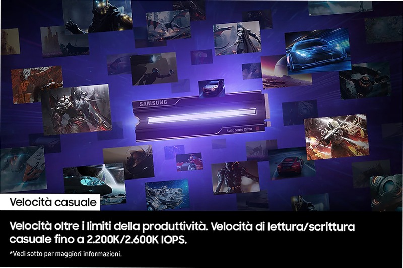 9100 PRO NVMe con dissipatore di calore SSD interno 1TB PCIe 5.0