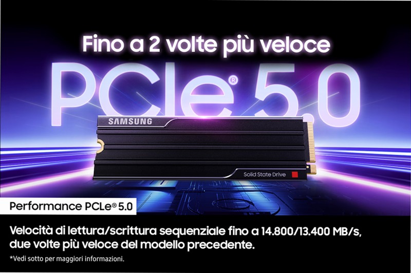 9100 PRO NVMe con dissipatore di calore - Prestazioni ultrà veloci PCIe 5.0
