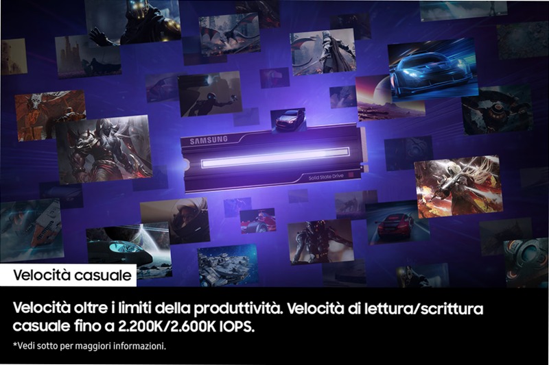 9100 PRO NVMe con dissipatore di calore - Prestazioni ultrà veloci PCIe 5.0
