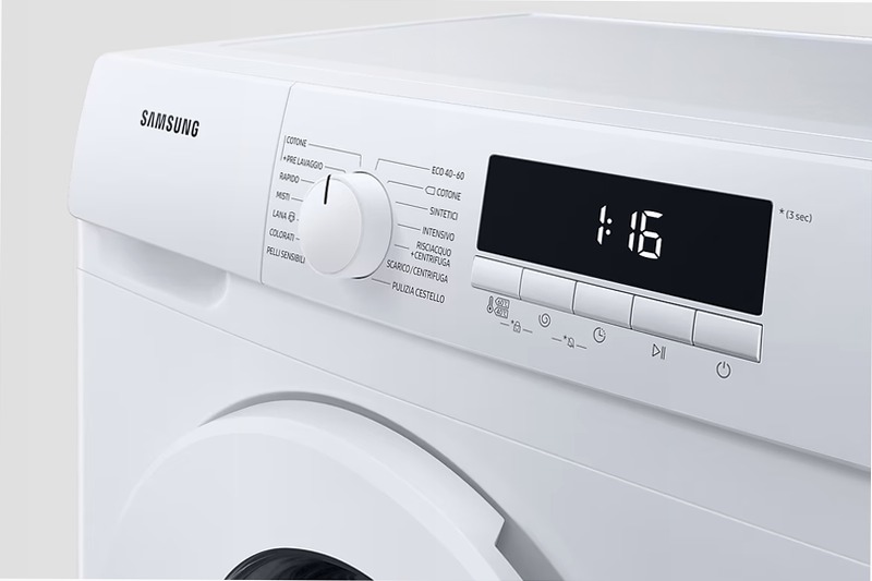 Lavatrice Slim Serie 3000 WW80T304MWW - Samsung Italia 8kg Bianco