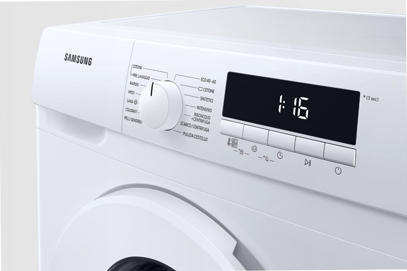 Lavatrice Slim Serie 3000 WW80T304MWW - Samsung Italia 8kg Bianco
