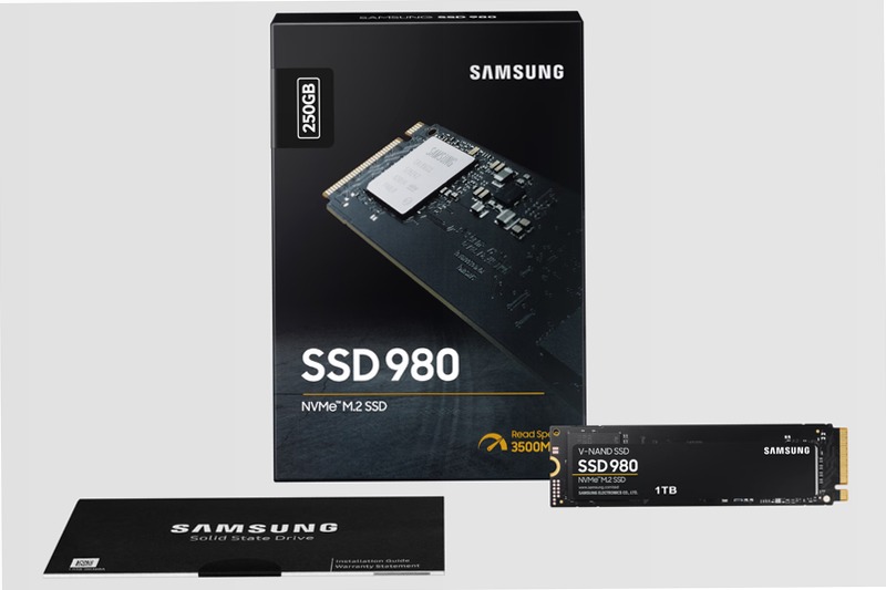 980 NVMe M.2 SSD 250GB - Prestazioni eccellenti per il tuo PC 3500MB/s 3000MB/s
